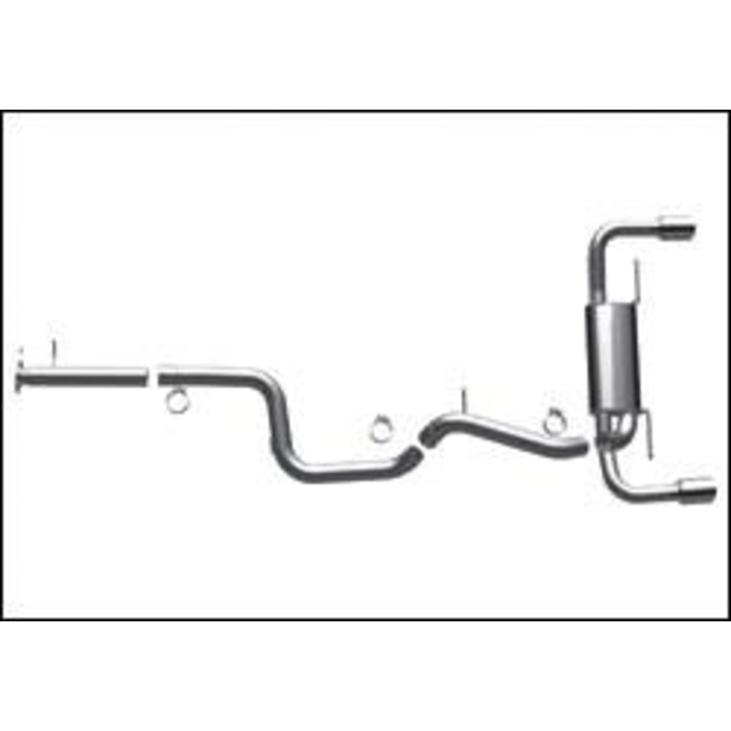 2010-2013 Mazdaspeed 3 Cat Back Exhaust; Dual Split Rear Exit by Magnaflow (15557)