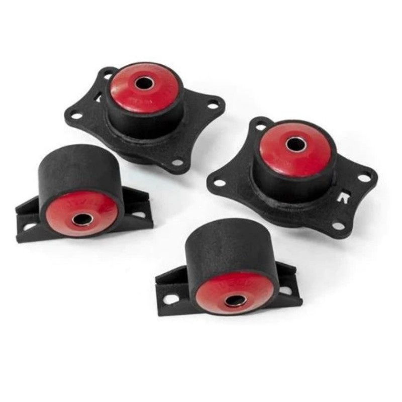 Innovative 00-09 Honda S2000 F-Series Black Steel Mounts 85A Bushings (Rear Diff Mounts OEM Diff)
