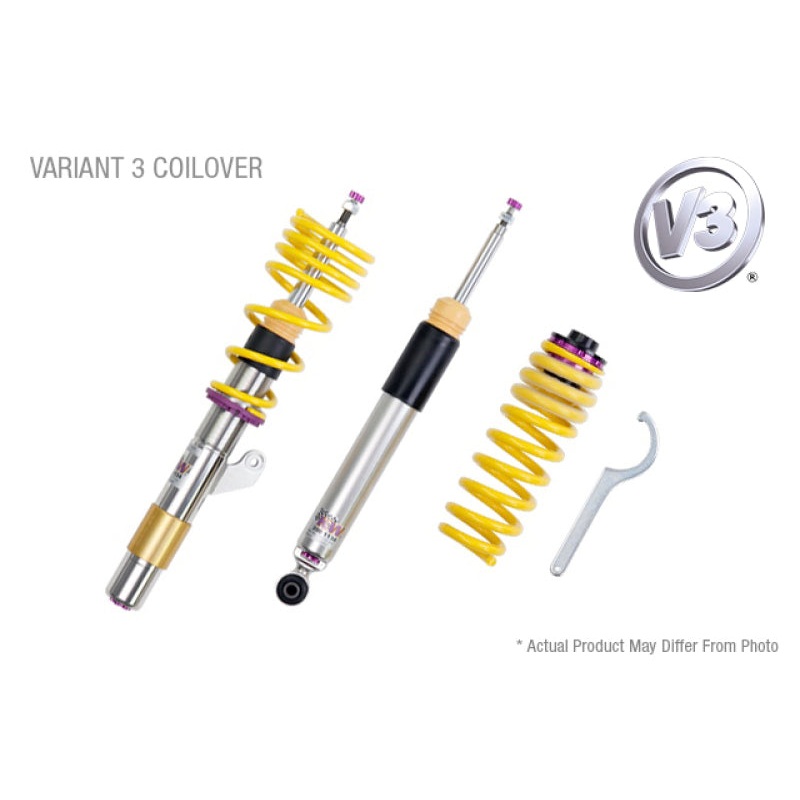 KW Coilover Kit V3 VW Passat (B5; B5.5; 3B; 3BG) Sedan + Wagon; 2WD; all engines