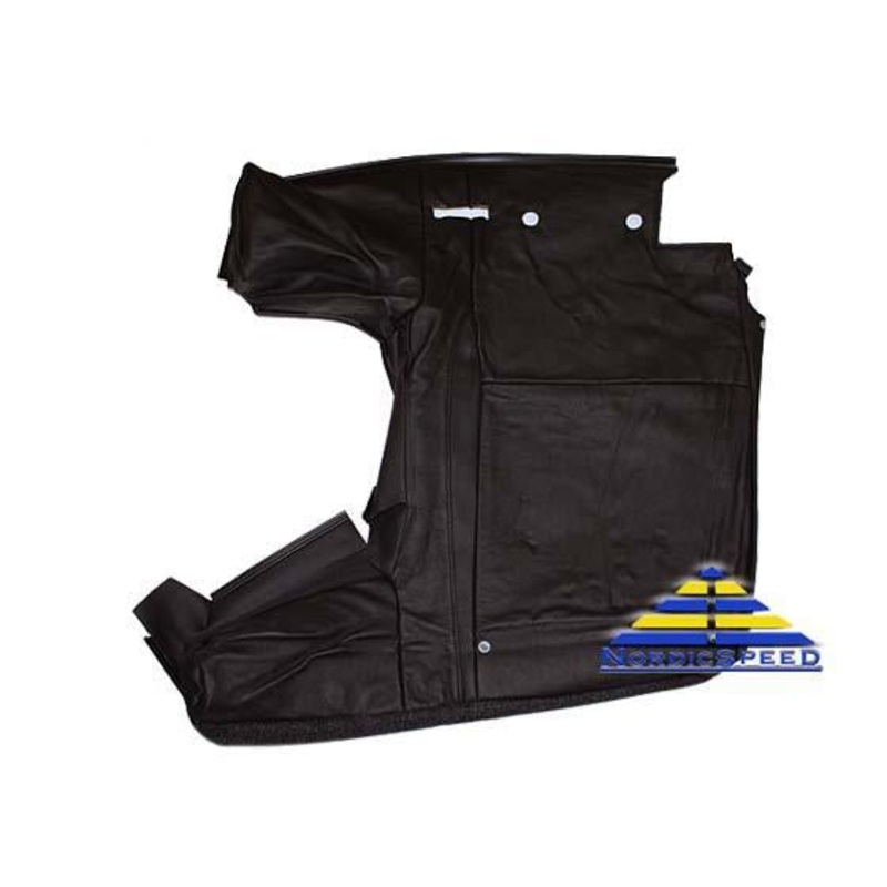 Leather Seat Cover B10 4D Black Rear LH Driver Side Backrest OEM SAAB