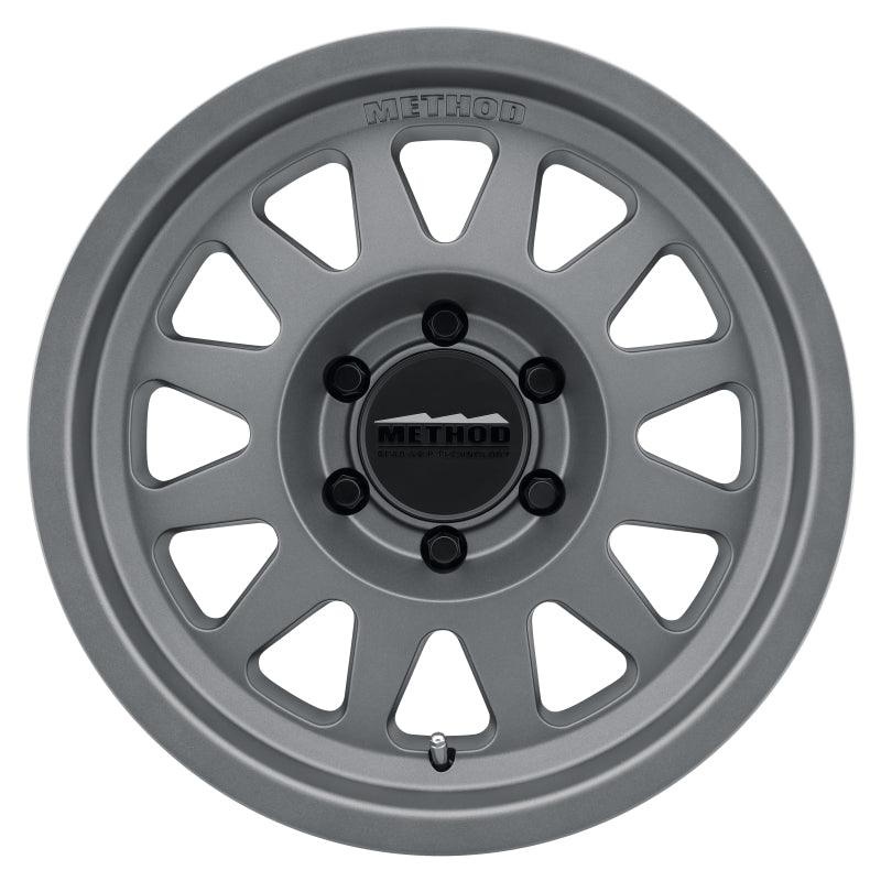 Method MR704 17×8.5 0mm Offset 6×5.5 106.25mm CB Matte Titanium Wheel