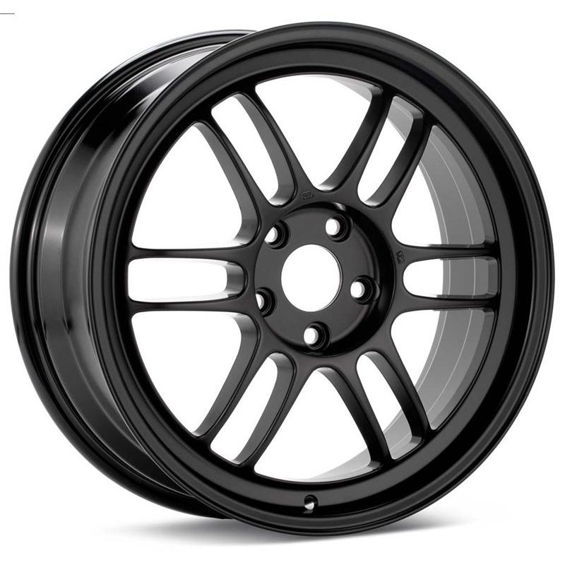 17×9.0 Enkei RPF1 5×100 35mm Offset 73mm Bore Black Wheel