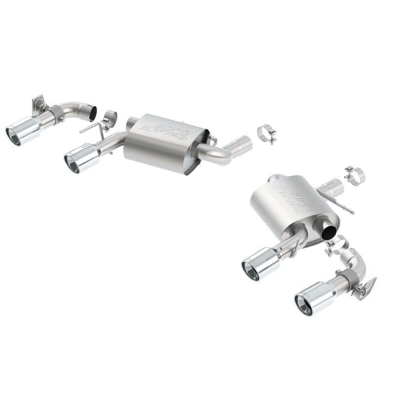 Borla 16-23 Chevy Camaro SS 6.2L w/ Dual NPP S-Type Quad RD RL Tips Dual Exit Rear Section Exhaust