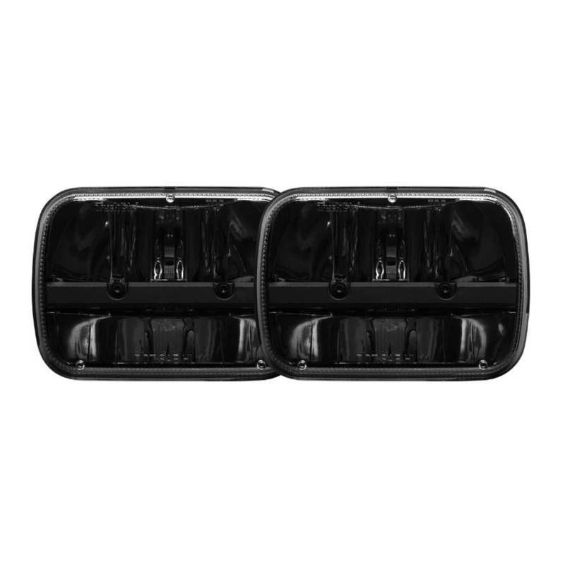 Rigid Industries Rigid 7in Headlight Kit – Heated / w/ H13 to H4 Adapters / Pair | Jeep Wrangler JK (RIG55005)