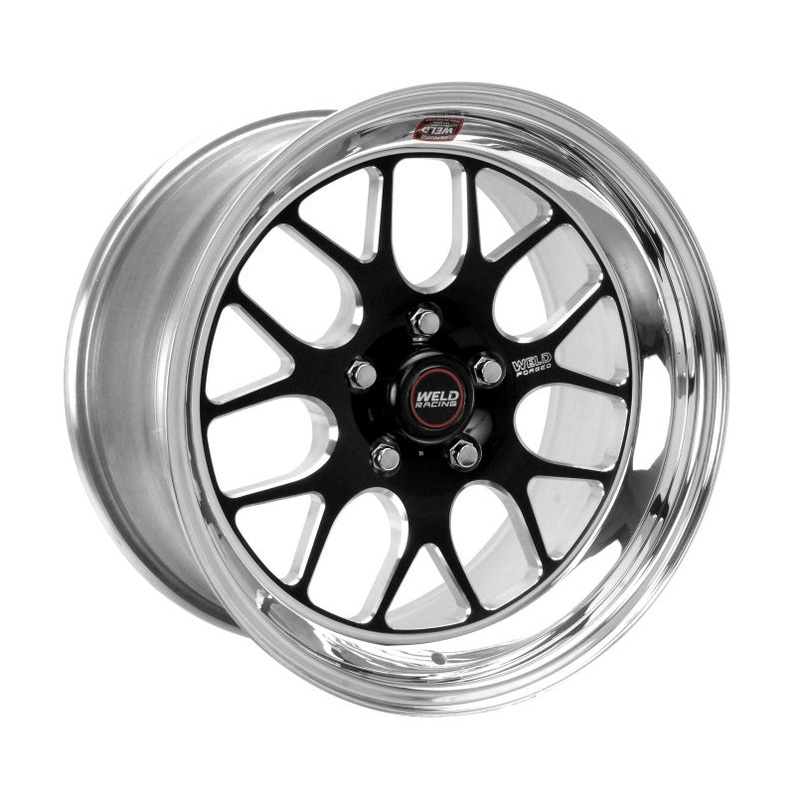 Weld S77 17×9.5 / 5×4.5 BP / 6.4in. BS Black Wheel (Low Pad) – Non-Beadlock