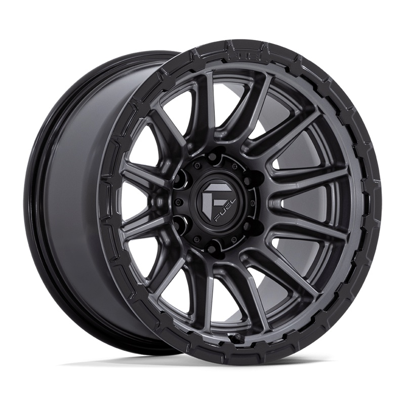 Fuel Wheels FC866 Piston 22″ 6×135 Matte Gunmetal W/ Gloss Black Lip