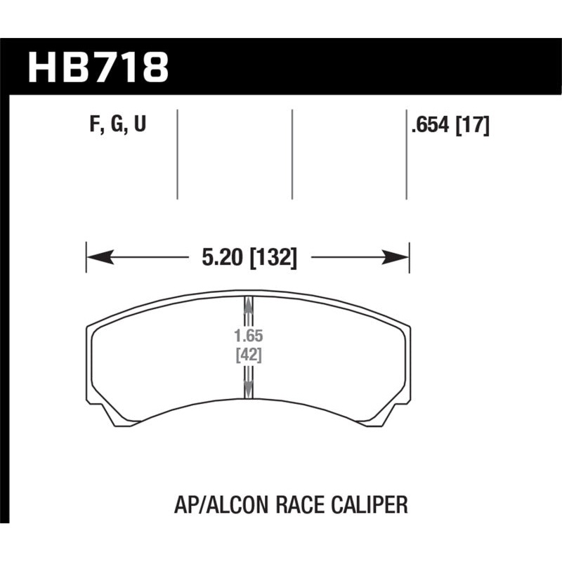 Hawk AP Racing/Alcon HPS 5.0 Brake Pads