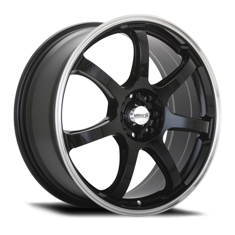 Maxxim Knight 16×7 10×100/114.3 ET40 Gloss Black Lip Polish