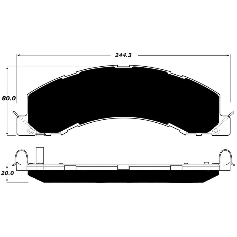 Porterfield Brake Pads for 2010 DODGE RAM- 4500,5500