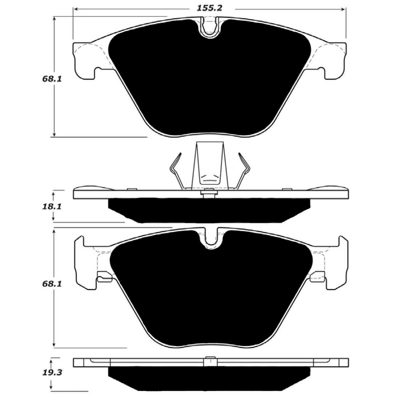 Porterfield Brake Pads for 2018 BMW 640i- Grand Coupe