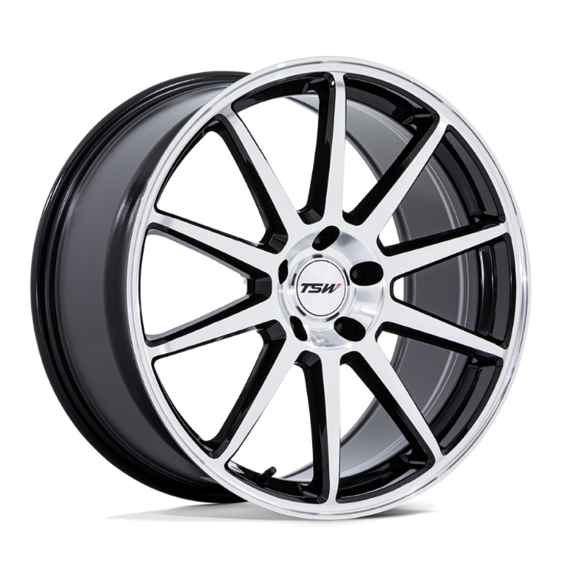 19×10.5 TSW Canard Gloss Black w/Machined Face