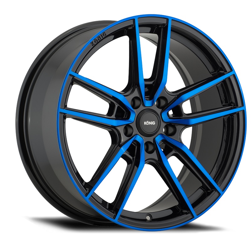 Konig Myth 19×8.5 5×114.3 ET40 Gloss Black w/ Blue Tinted Clearcoat