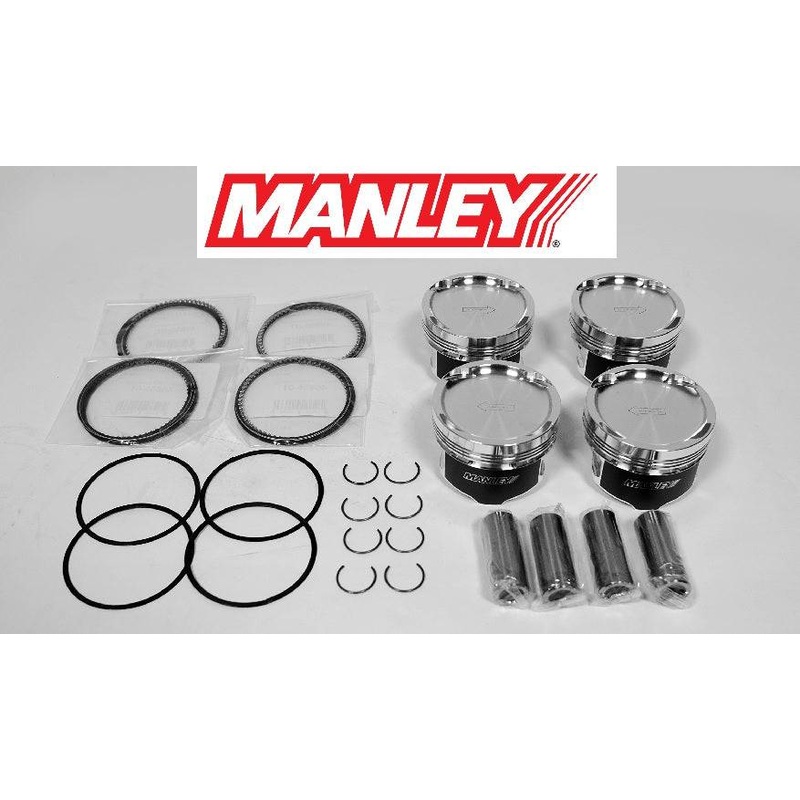 Manley PLATINUM SERIES Forged Pistons 4G63T 7-bolt Evo 4-9 85mm STD -17 cc 9.0:1 94mm Stroker Long Rod 156mm