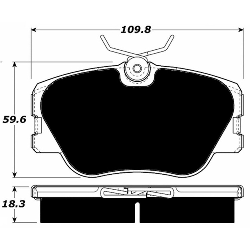 Porterfield Brake Pads for 1988 MERCEDES-BENZ 300E w/o ASR exc. 4MATIC