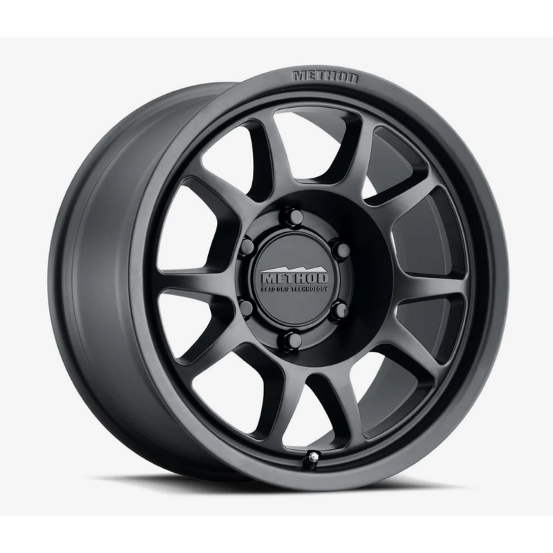 Method MR702 17×7.5 +50mm Offset 5×130 78.1mm CB Matte Black Wheel