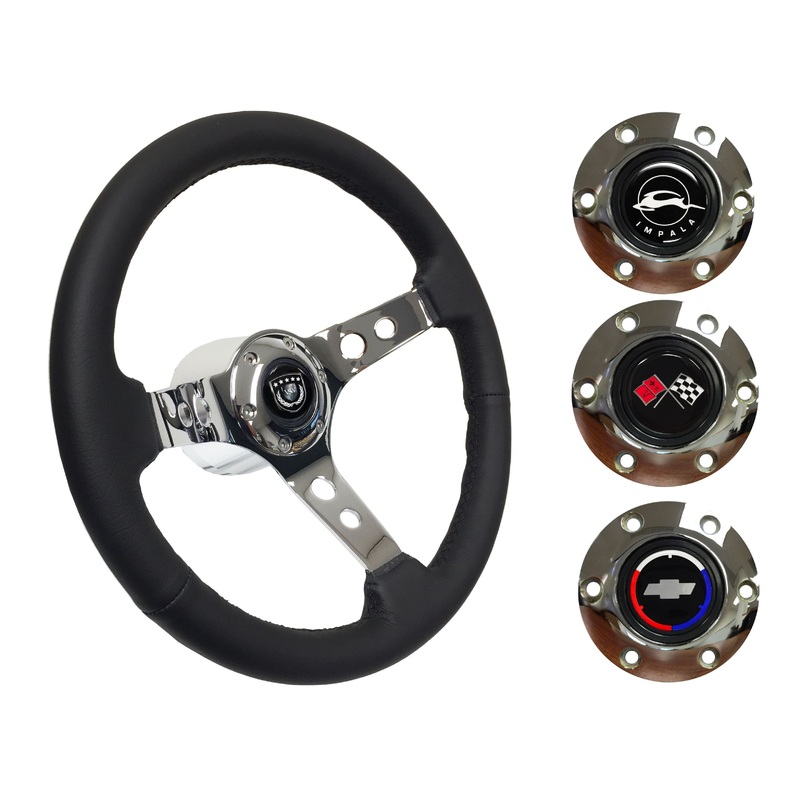1969-85 Impala Steering Wheel Kit | Black Leather | ST3095
