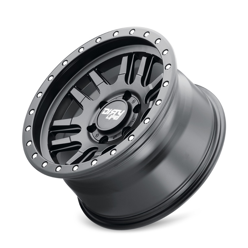 Dirty Life 9309 Canyon Pro 17×9/5×127 BP/-12mm Offset/71.5mm Hub Matte Black Wheel – Beadlock