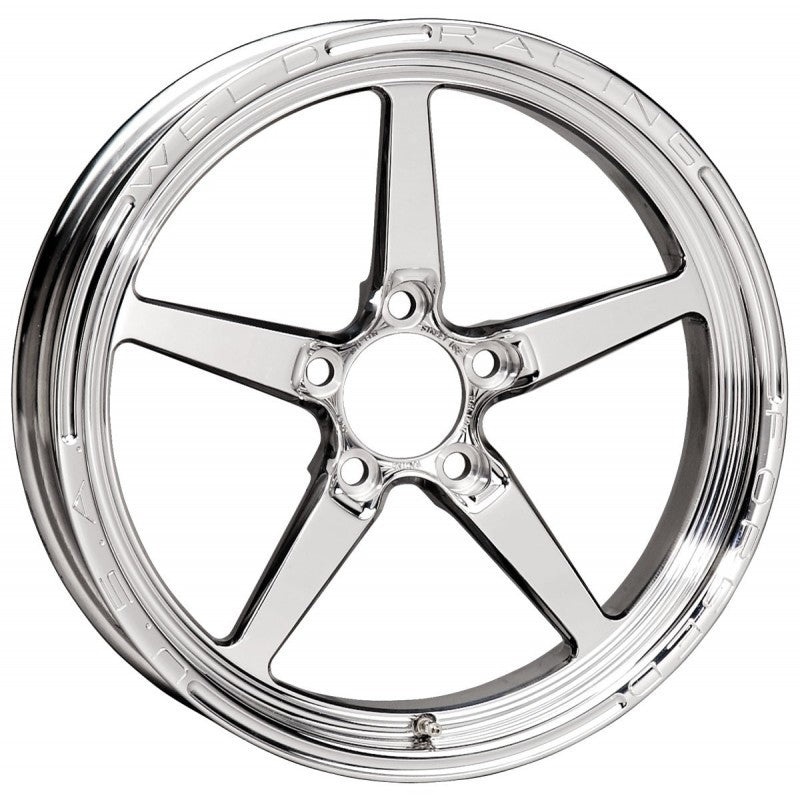 Weld Alumastar 1-Piece 17×4.5 / 5×4.75 BP / 2.25in. BS Polished Wheel – Non-Beadlock