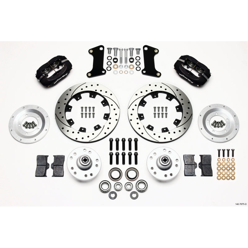 Wilwood Forged Dynalite Front Kit 12.19in Drilled 67-69 Camaro 64-72 Nova Chevelle