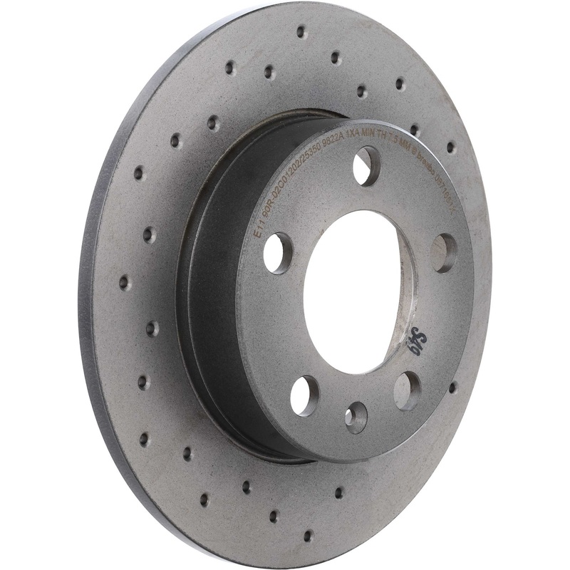 XTRA Drilled Rear Disc Brake Rotor – 08.7165.1X