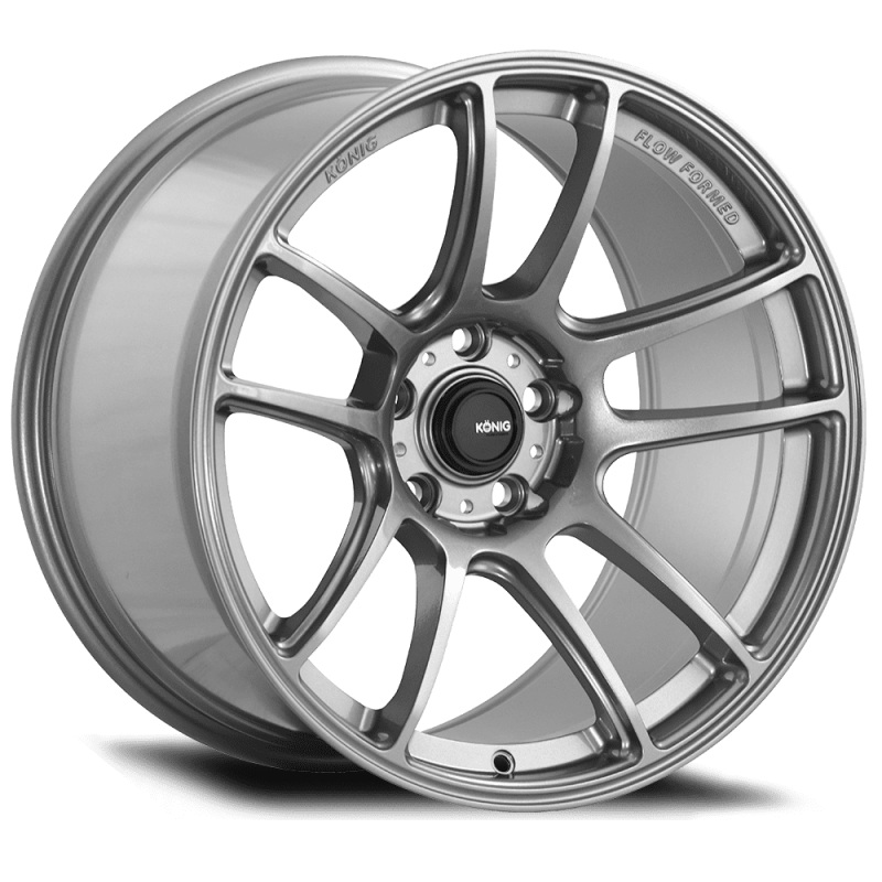 Konig Heliogram 16X8 4X100 ET38 Titanium Metallic Knurled Bead Flow Formed
