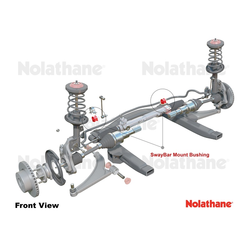 Nolathane Front Sway Bar – Mount Bushing Kit (20mm) | 1995-2014 BMW 3-Series, 1995-2006 BMW M3, 2009-2010 BMW Z4 (REV004.0086)