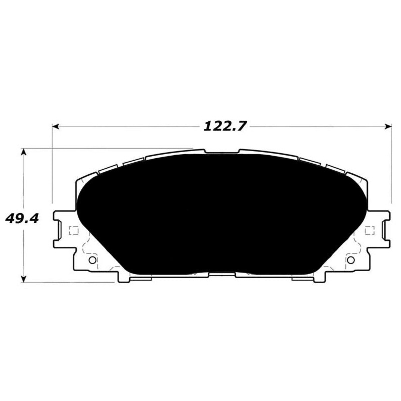 Porterfield Brake Pads for 2016 TOYOTA PRIUS C