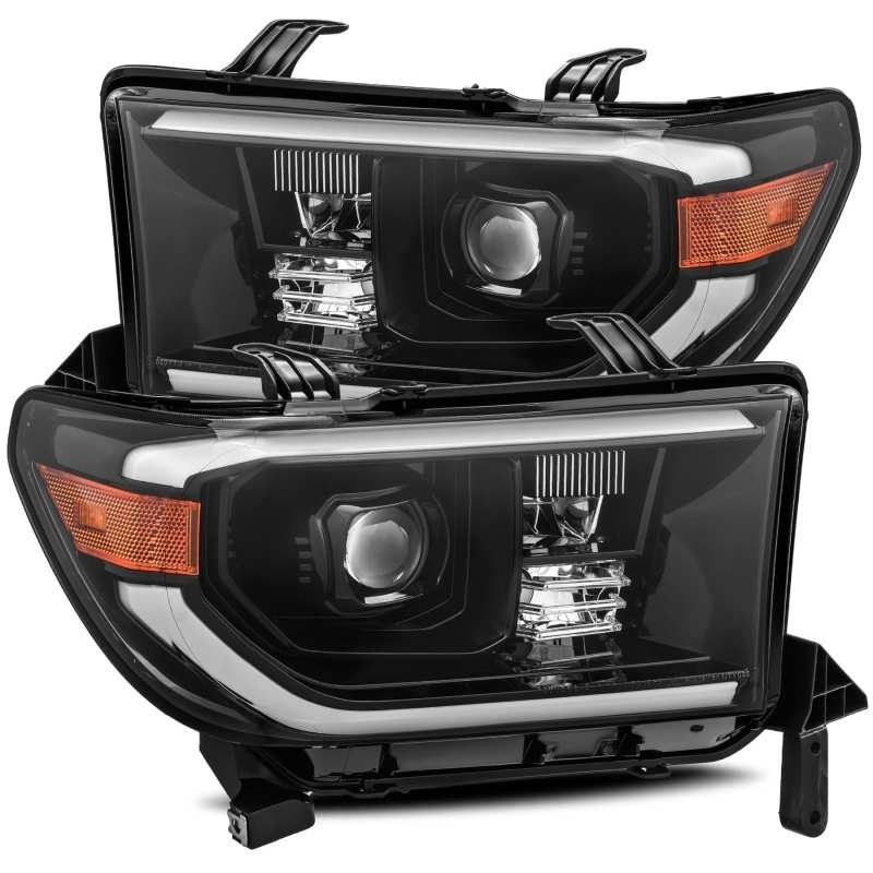 AlphaRex 07-13 Tundra | w/Adj PRO-Series Proj Headlight Plnk Styl Alpha Blk w/Activ Light/DRL | arx880710