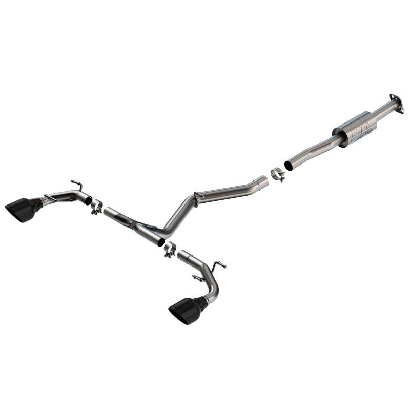 Borla 22-23 Subaru BRZ/Toyota GR86 2.4L RWD AT/MT ATAK Catback Exhaust – Black Chrome Tips