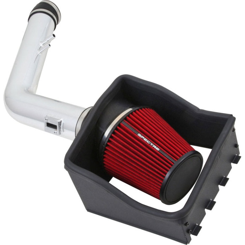 Spectre 11-14 Ford F250/350 V8-6.2L F/I Air Intake Kit – Polished w/Red Filter