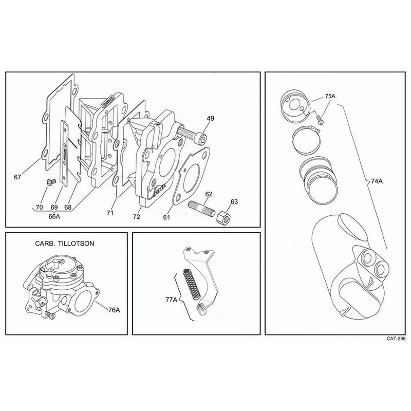 (66A) IA-11828-A Rubber Coated Reed Assembly 07 Leopard