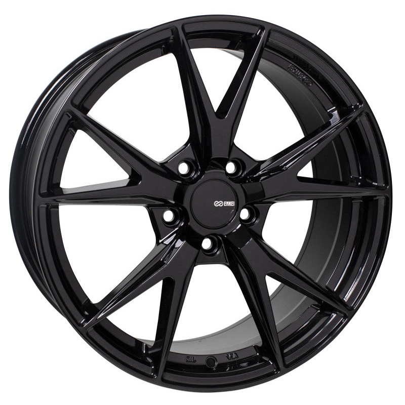 Enkei Phoenix 18×8 40mm Offset 5×108 72.6mm Bore Gloss Black Wheel