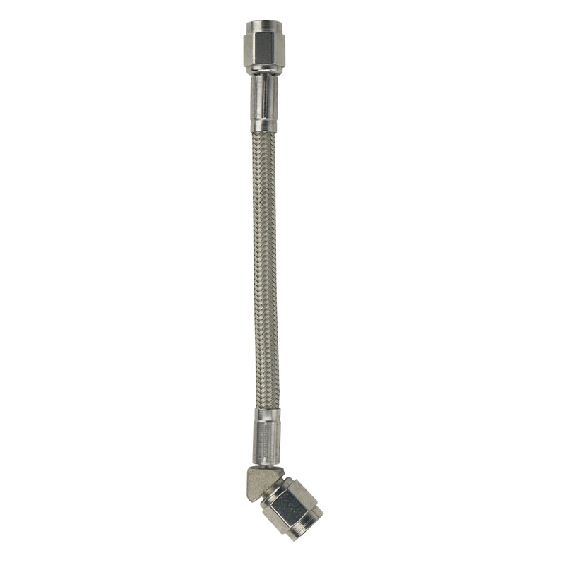 Fragola -3AN Hose Assembly Straight x 45 Degree 48in
