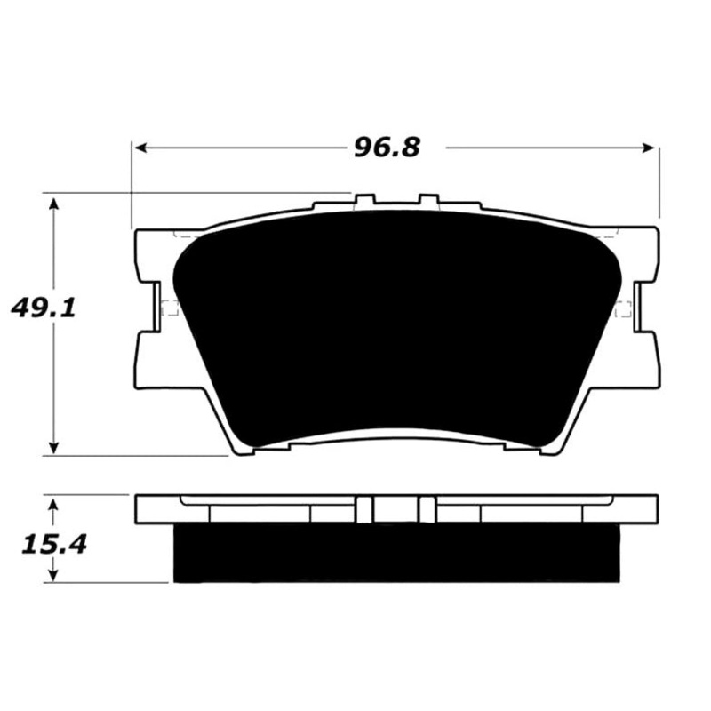 Porterfield Brake Pads for 2015 TOYOTA RAV 4