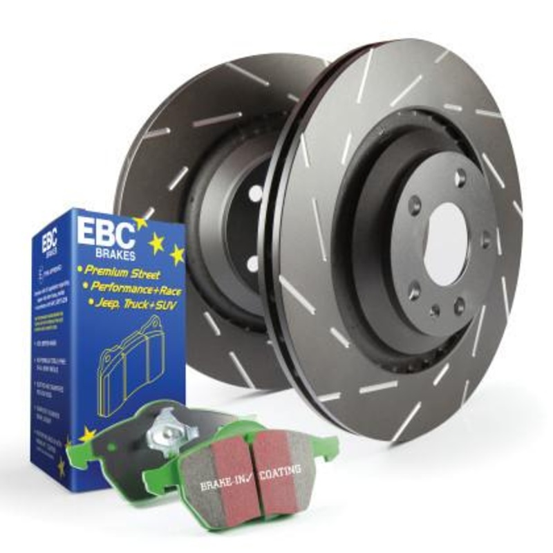 EBC Stage 2 Kits Greenstuff Pads and USR Rotors | Multiple Volkswagen / Audi Fitments (S2KF1468)