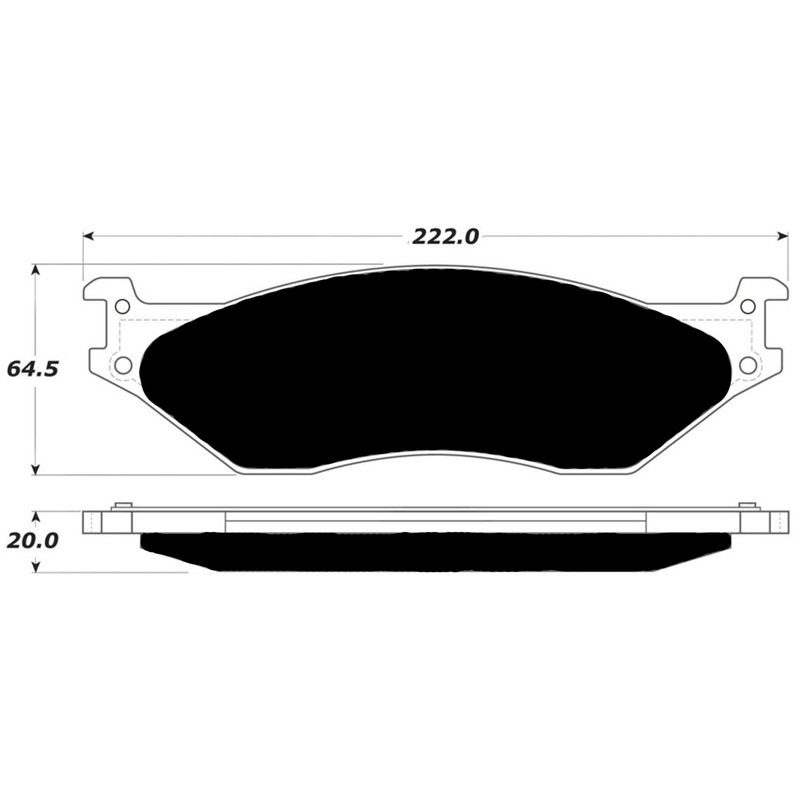 Porterfield Brake Pads for 2007 FORD F450 Super Duty