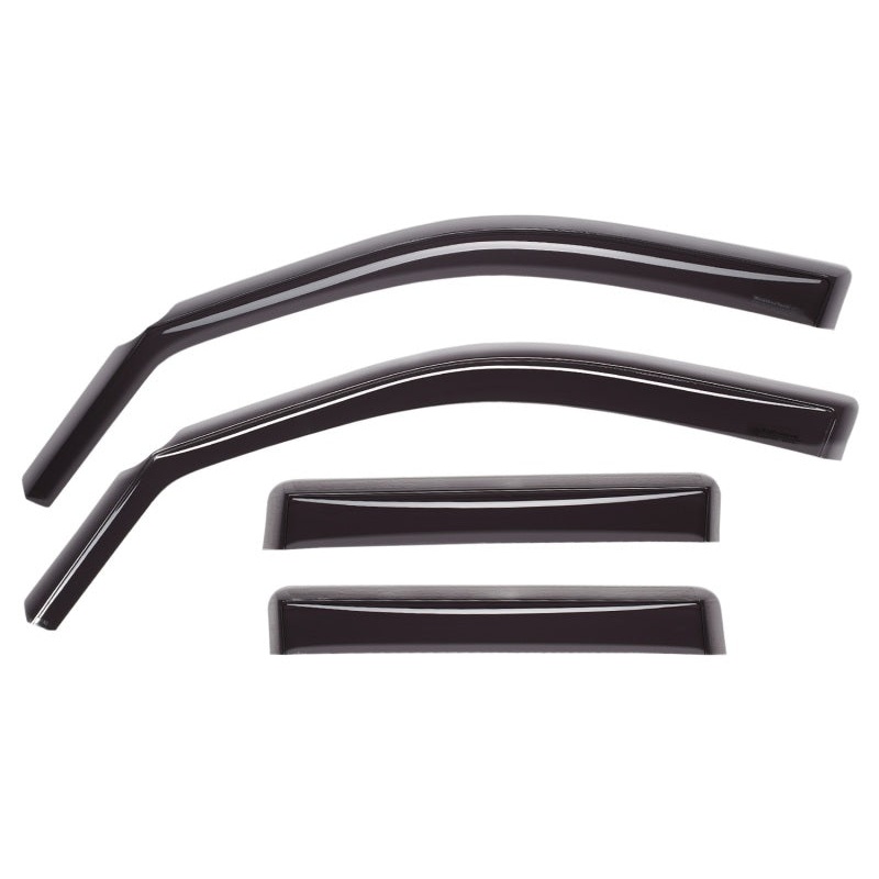 WeatherTech 15-22 GMC/Chevy Canyon/Colorado Ext. Cab/CC FR & RR Side Window Deflectors – Dark Tint
