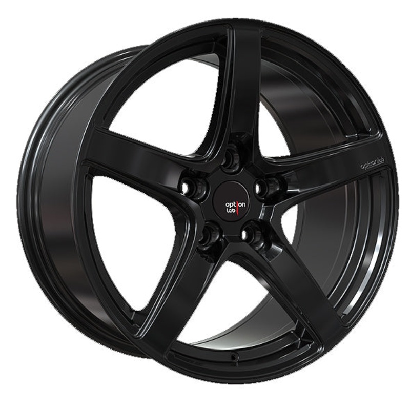 Option Lab R555 18×9.5 5×114.3 +38 Gotham Black Wheel – Universal