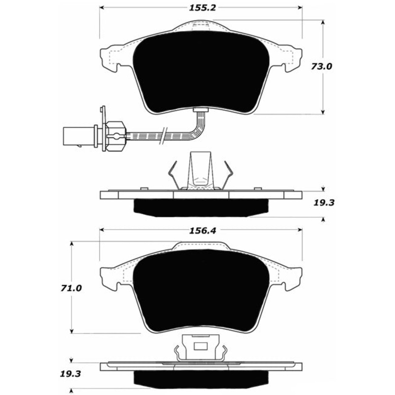 Porterfield Brake Pads for 2008 AUDI A4 Quattro – Cabriolet 3.2L