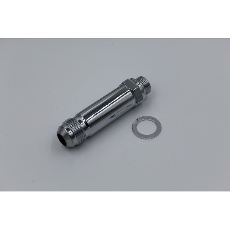 Fragola -8AN x 7/8-20 Carb Adapter Long 3in – Chrome
