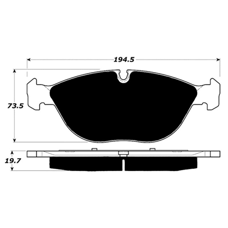 Porterfield Brake Pads for 2000 BMW 750 Series