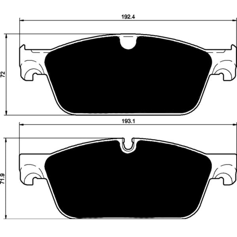 Porterfield Brake Pads for 2014 MERCEDES-BENZ GL550