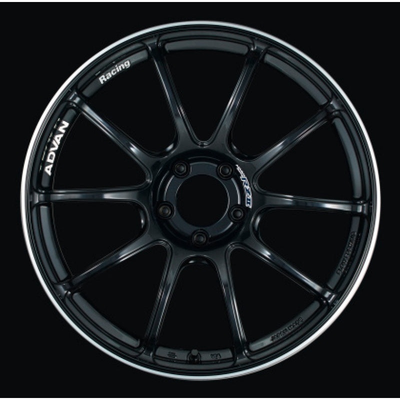 Advan RZII 17×8.0 +45 5×114.3 Racing Gloss Black & Ring Wheel