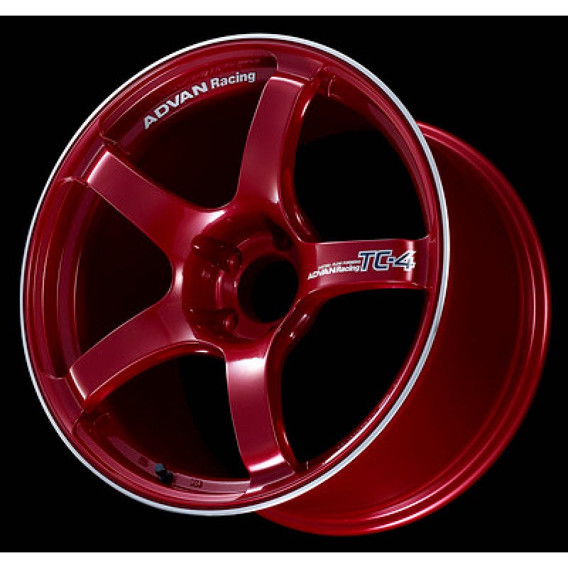 Advan TC4 18×9.5 +45 5-100 Candy Racing Red