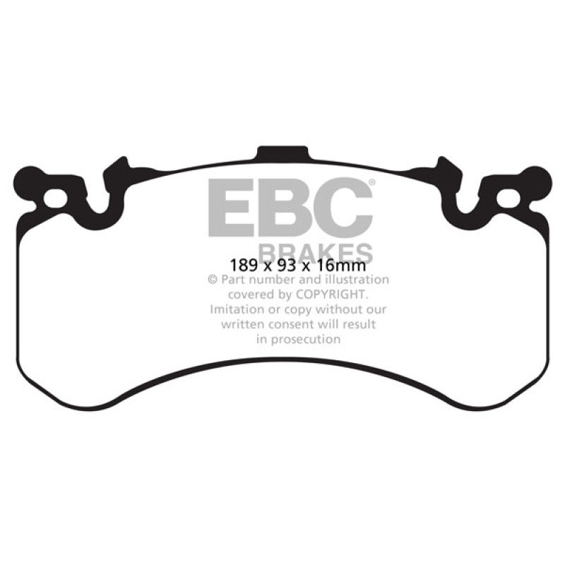 EBC 11+ Audi A8 Quattro 6.3 (Cast Iron Rotors) Redstuff Front Brake Pads