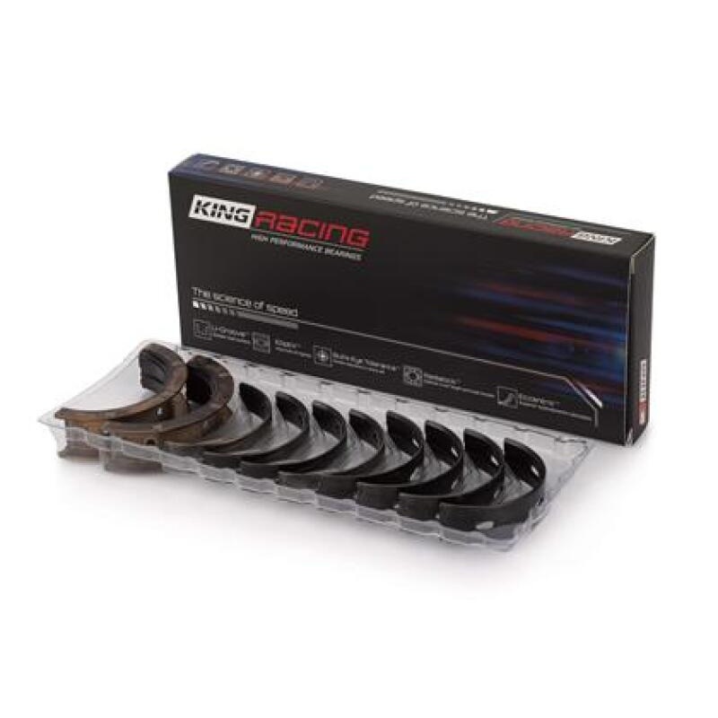 King Chevrolet Small Block 265ci/283ci/327ci (Size STDX) Coated Performance Rod Bearings – Set of 8