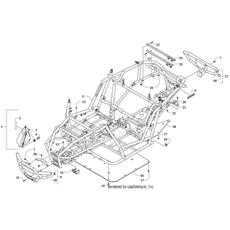 Front Bumper-Pkg-Black (Inc. Two No. 10) by Arctic Cat