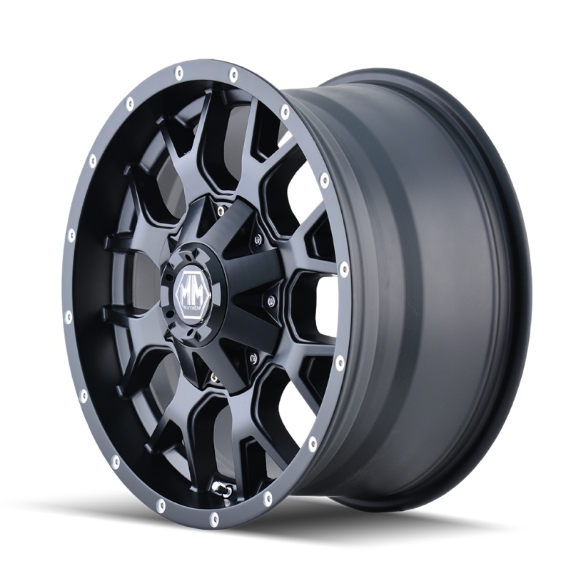Mayhem 8015 Warrior 17×9 / 5×114.3 BP / 18mm Offset / 87mm Hub Matte Black Wheel