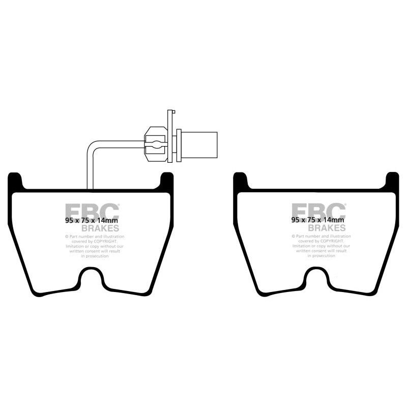 EBC 17-18 Audi  RS3 Redstuff Front Brake Pads