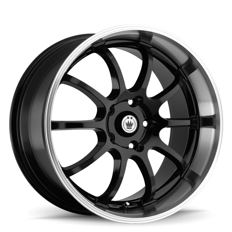Konig Lightning 16×7 8×100/114.3 ET40 Black/Machine Lip